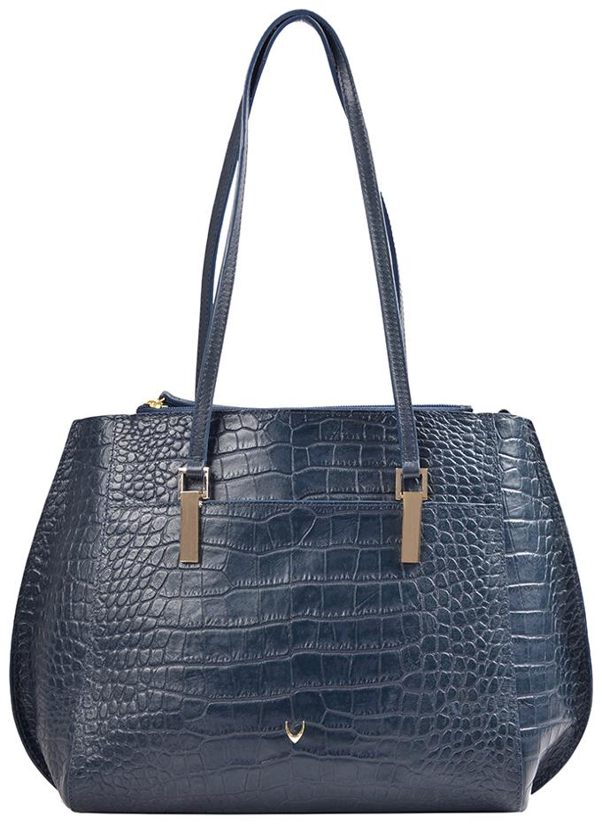 

HIDESIGN X KALKI ALIVE 02 BLUE LEATHER LADIES HAND BAG (Nautical)