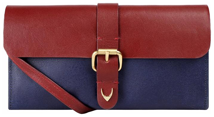 

Hidesign Women Blue Leather Wallet