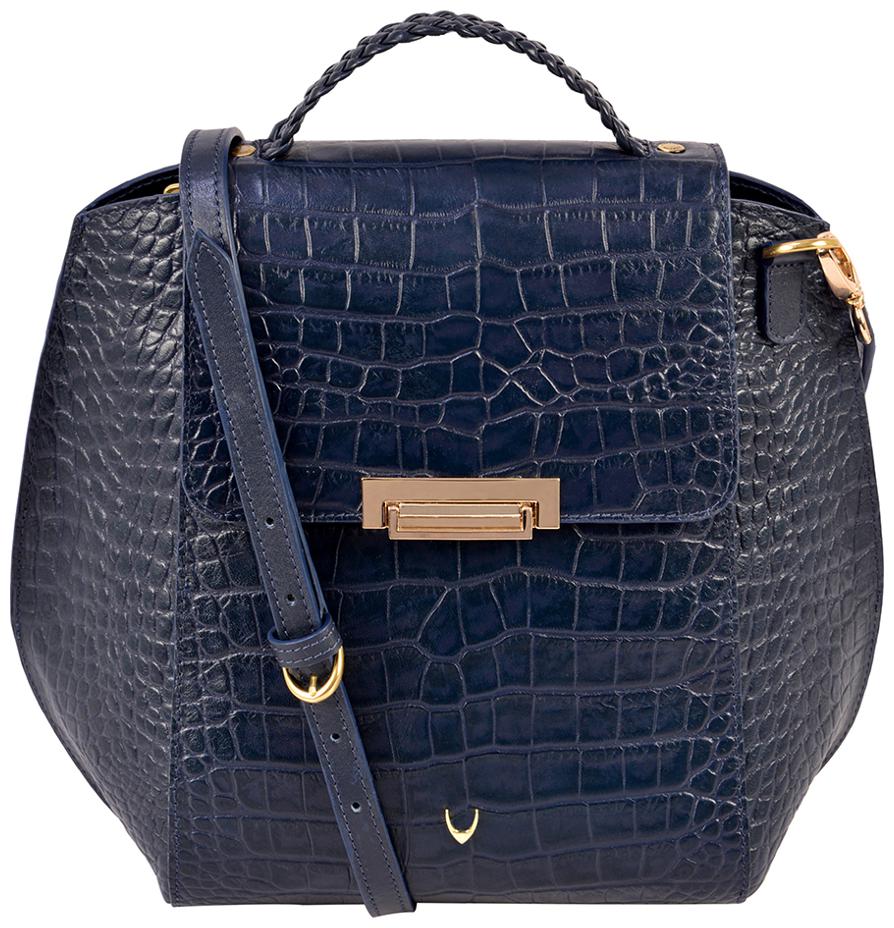 

HIDESIGN X KALKI ALIVE 03 BLUE LEATHER LADIES HAND BAG (Nautical)