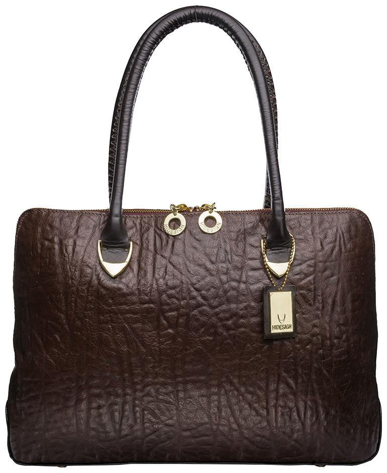 

Hidesign Yangtze 03 Brown Leather Womens Shoulder Bag