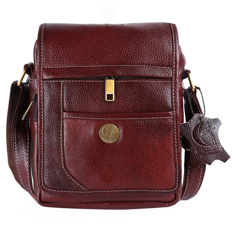 

HILEDER Brown Tablet Bag For Men