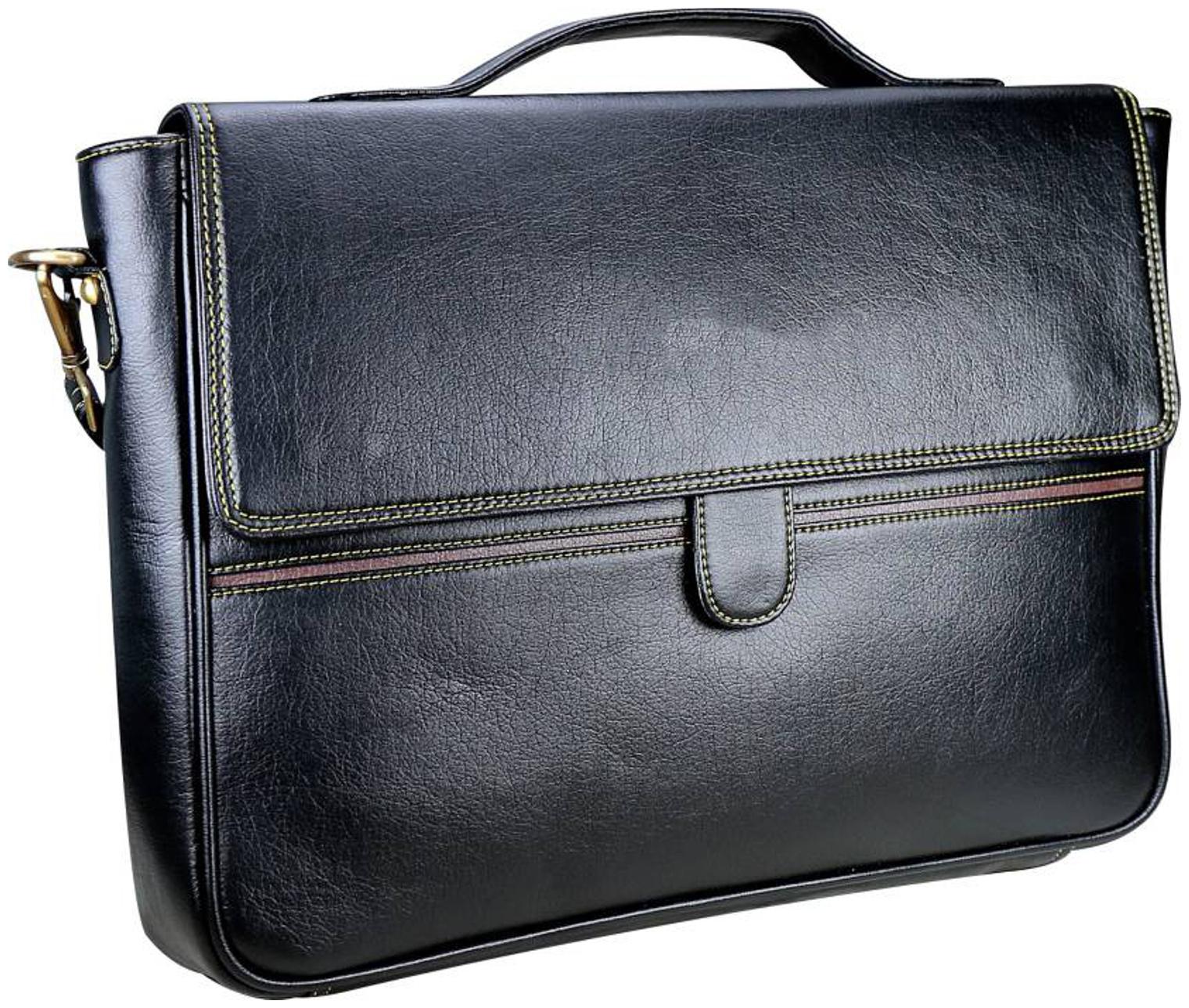 

Home Story Black Faux leather Synthetic Laptop messenger bag