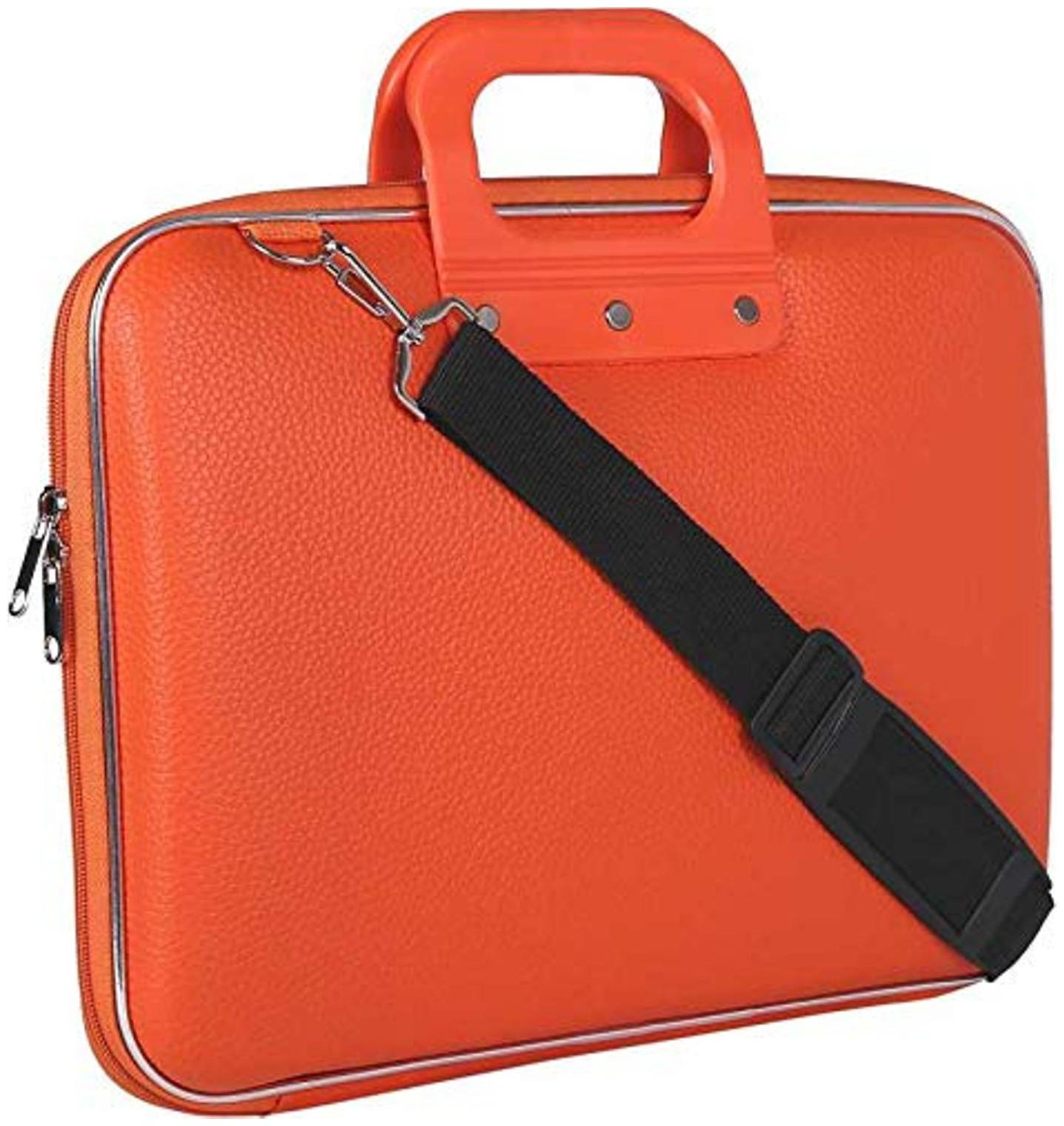 

Home Story Orange Pu Nylon Laptop messenger bag