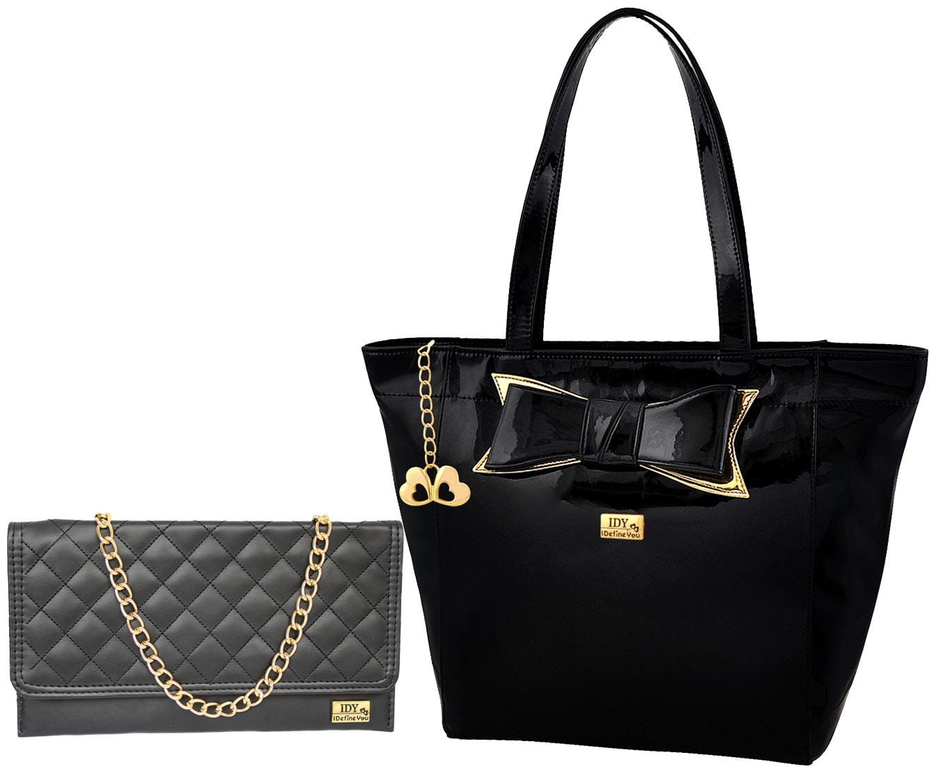 

I DEFINE YOU Black PU Shoulder Bag