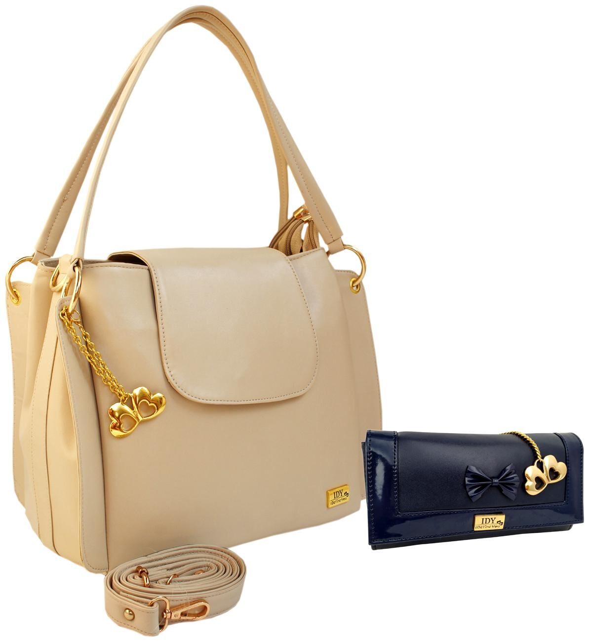 

I DEFINE YOU White PU Handheld Bag