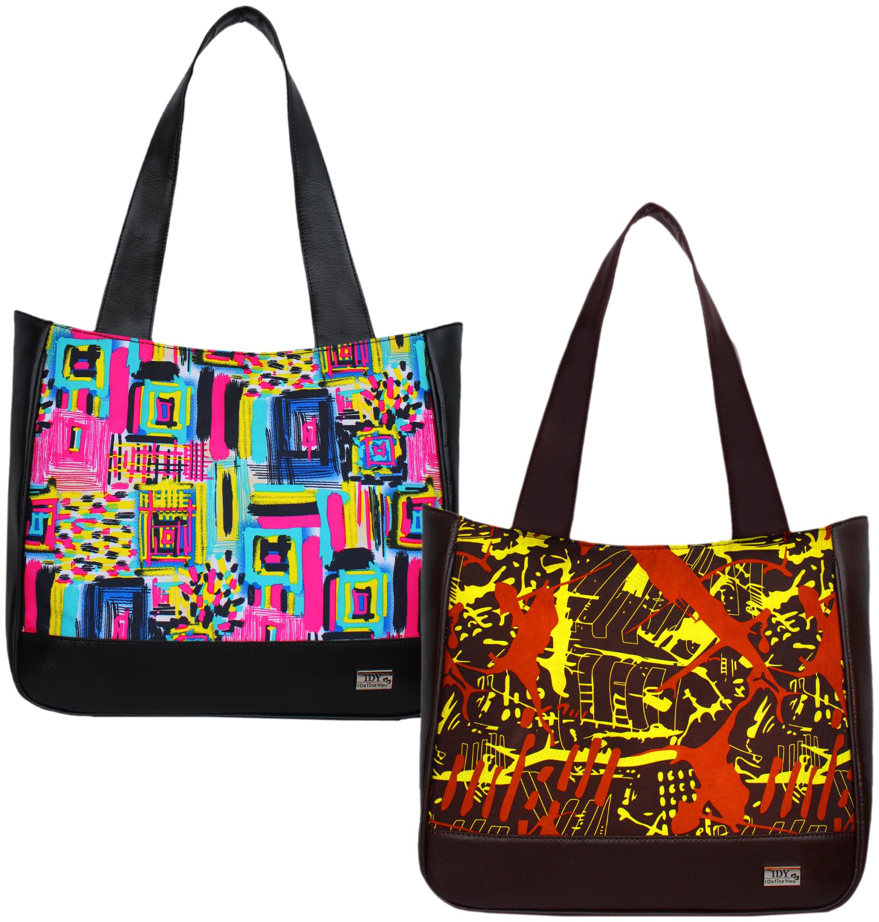 

I DEFINE YOU Women Printed PU - Tote Bag Multi