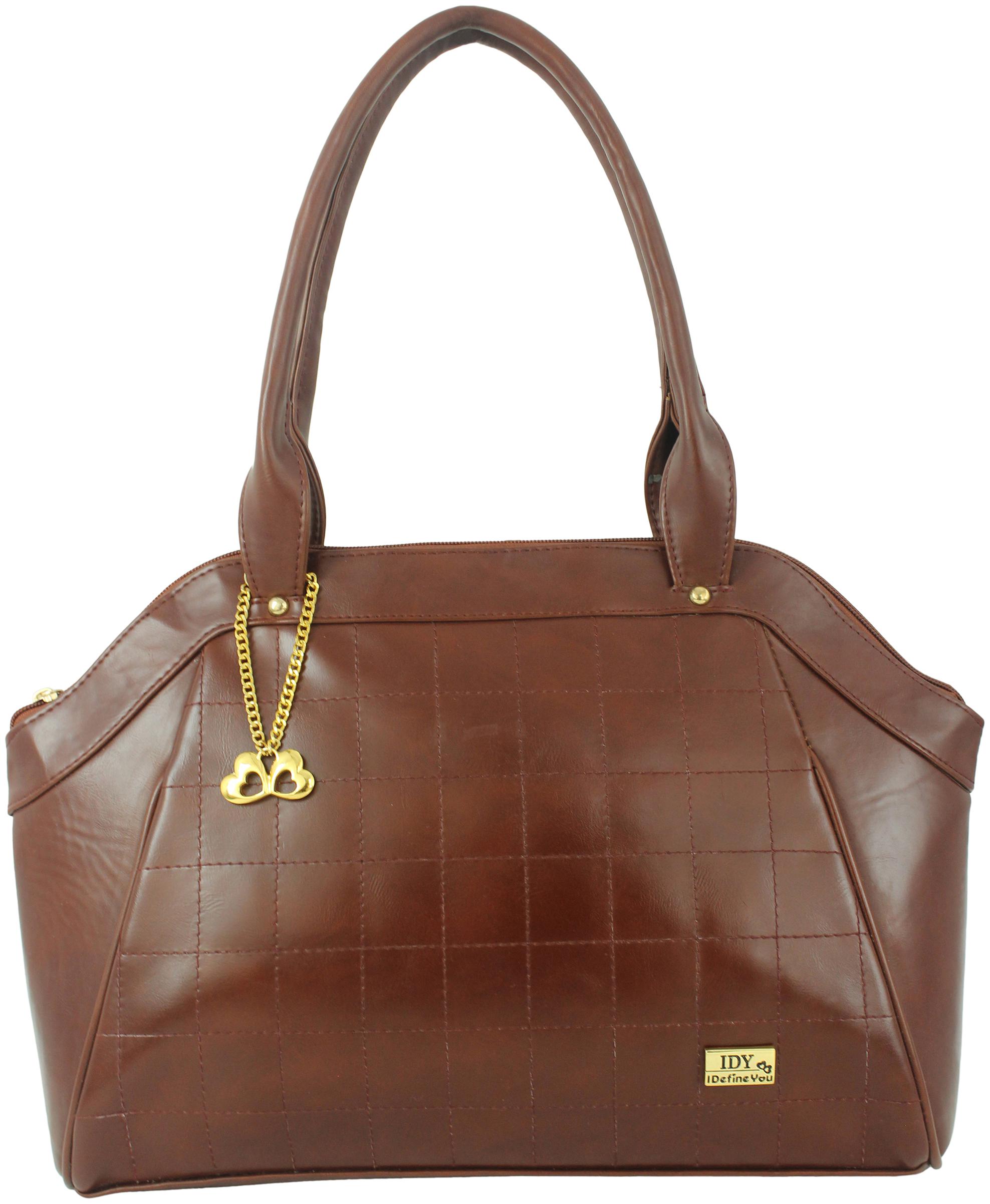 

I DEFINE YOU Brown PU Handheld Bag