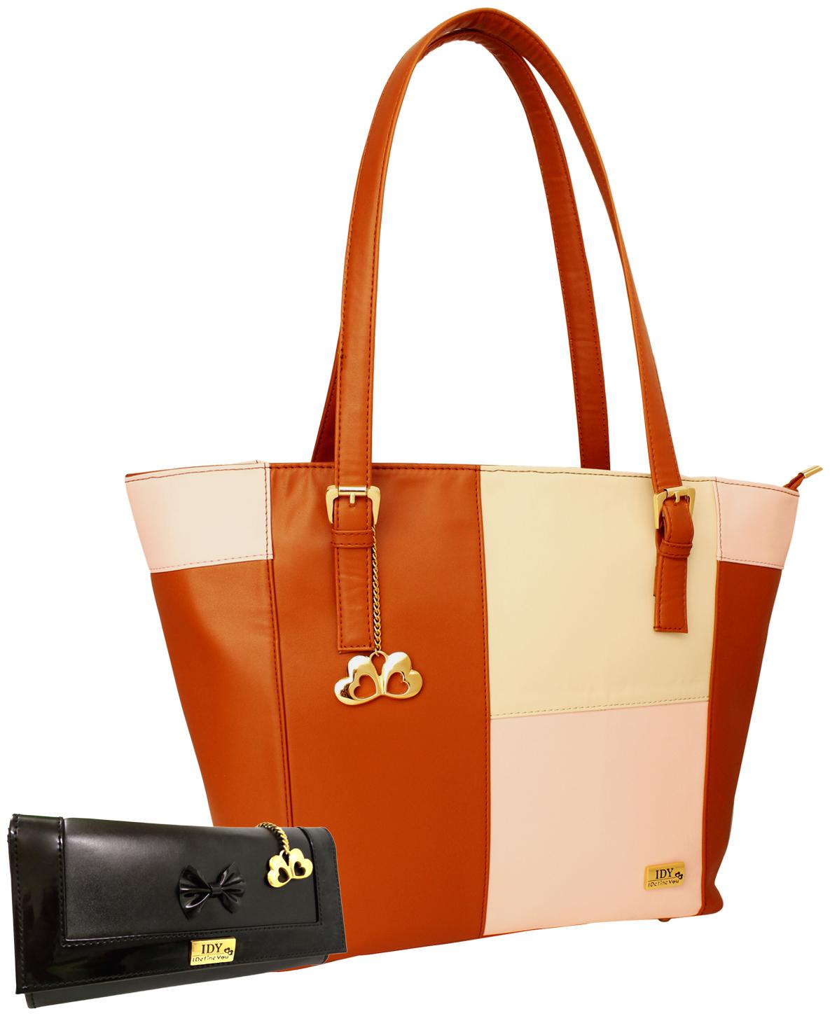 

I DEFINE YOU Tan PU Handheld Bag