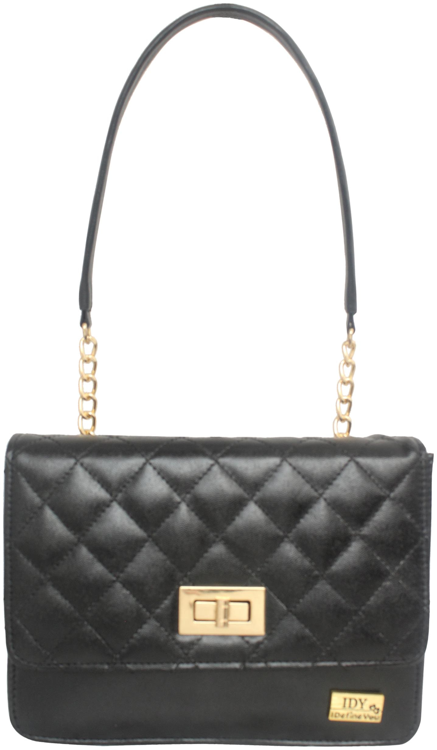 

I DEFINE YOU Black PU Shoulder Bag