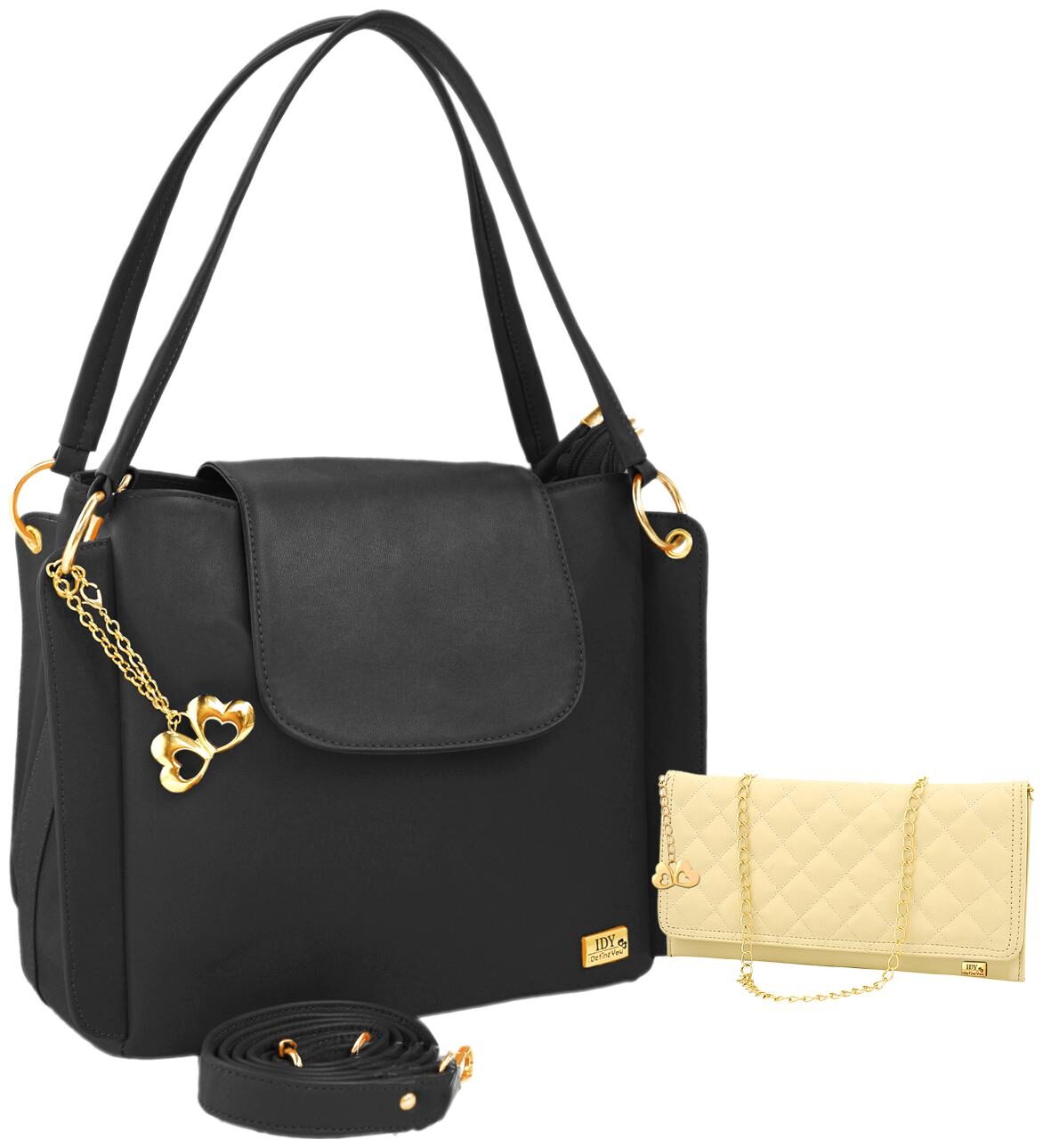 

I DEFINE YOU Black PU Shoulder Bag