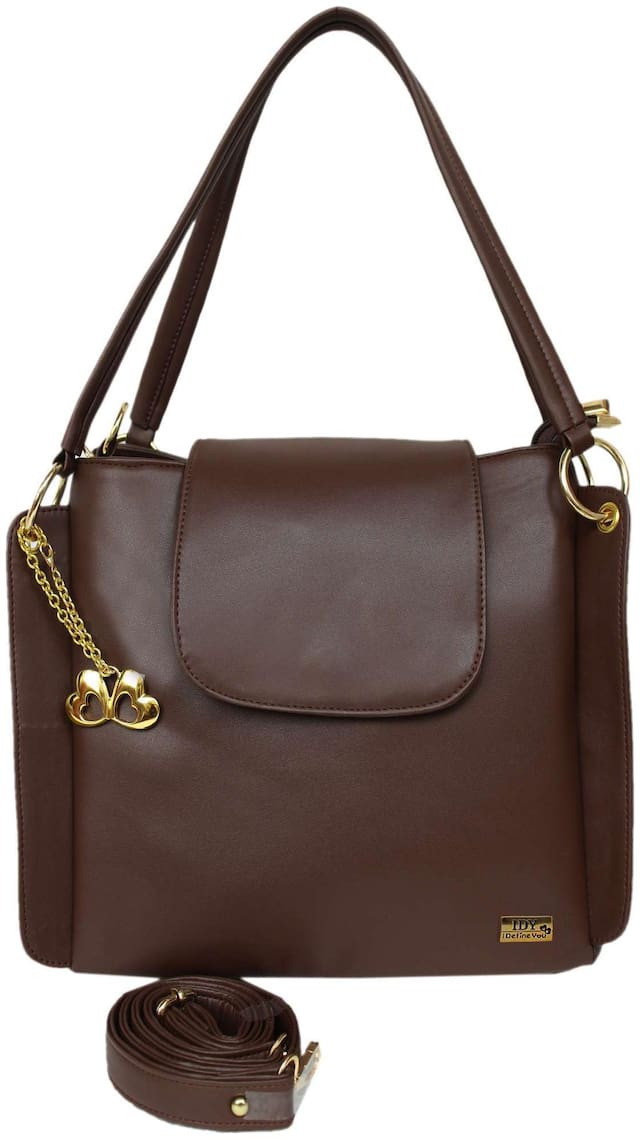 I DEFINE YOU Small Solid Handheld Bag Brown