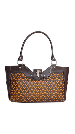 I Define You Women Faux Leather Handheld Bag Brown Online At I Define You Women Faux Leather Handheld Bag Brown