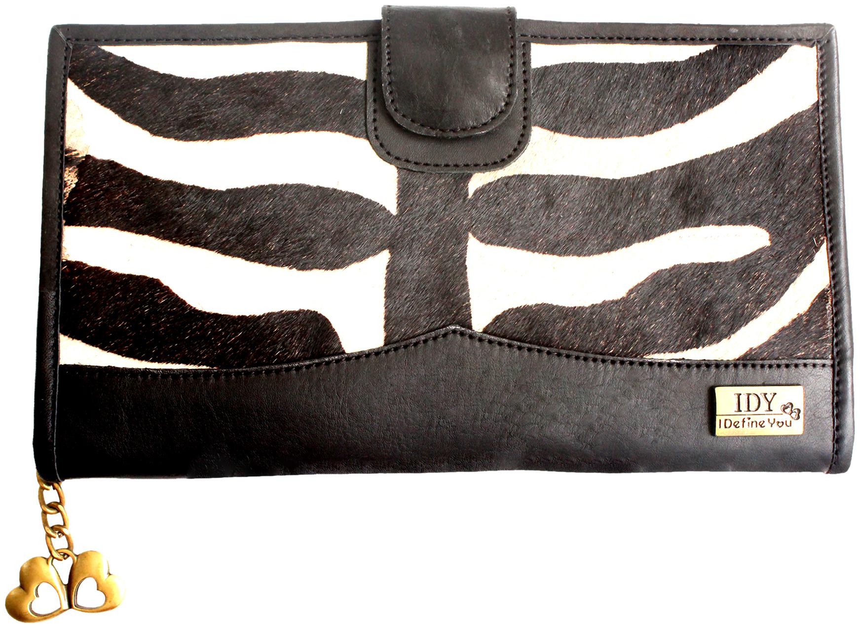 

I DEFINE YOU Women Black Leather Wallet