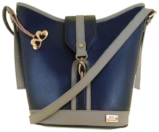 I DEFINE YOU Small Solid Handheld Bag Blue