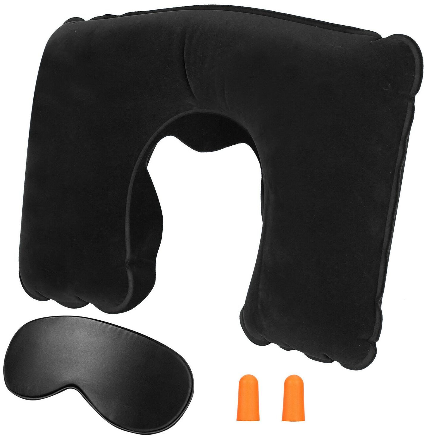 

Inflatable Travel Neck Pillow Lightweight Comfortable U-Shape Airplane Cushion