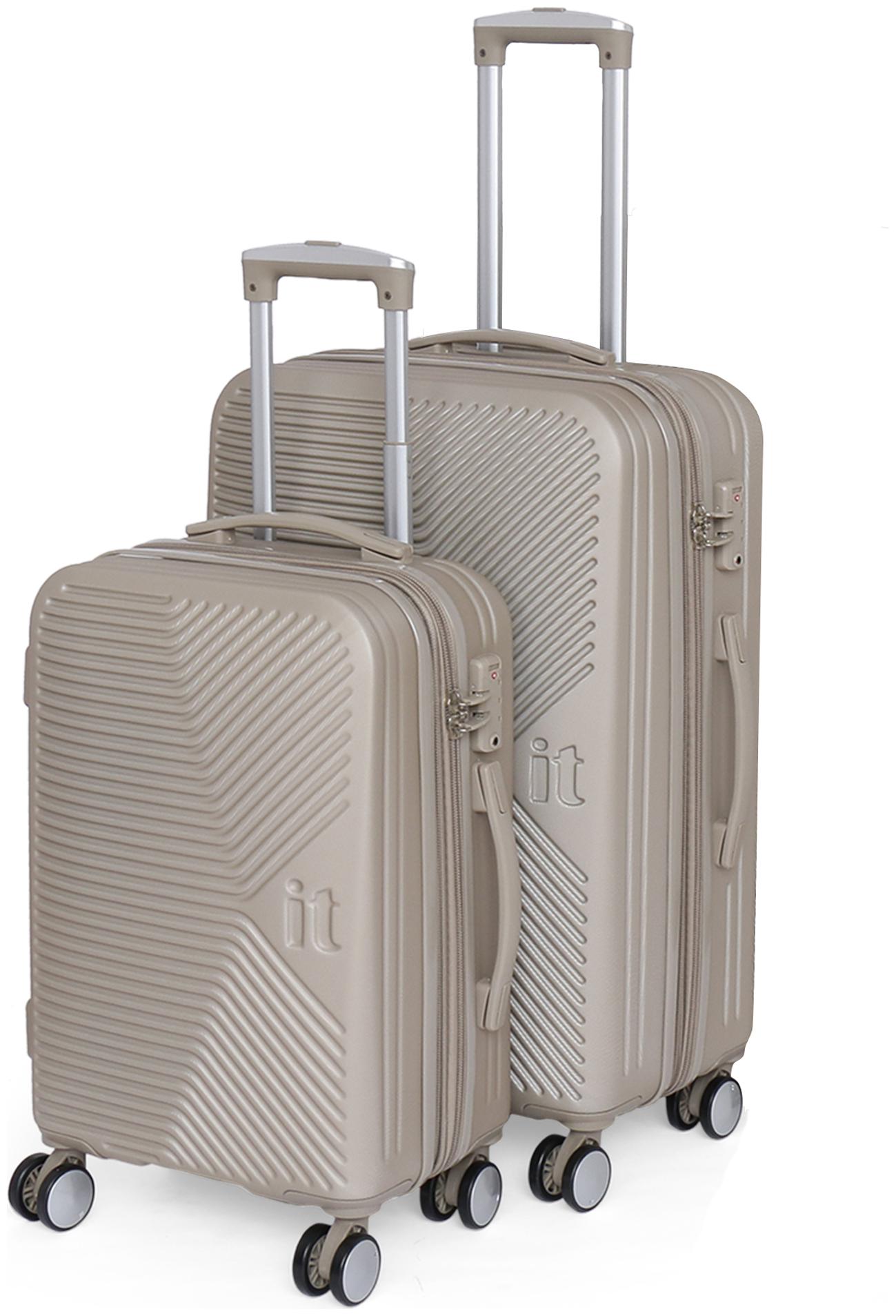 

IT Luggage Cabin Large Size Hard Luggage Bag ( Beige 8 Wheels )