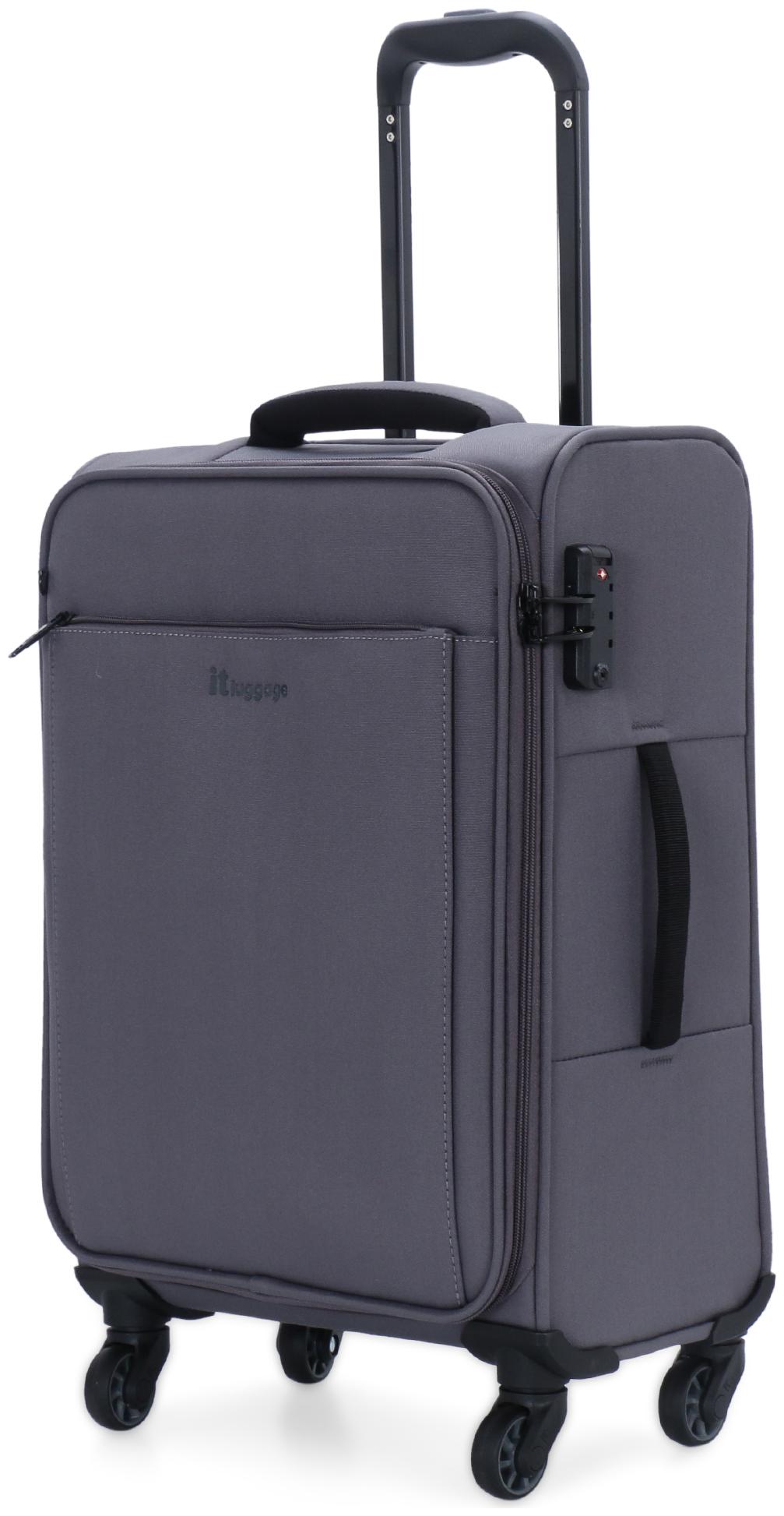 

IT Luggage Accentuate Cabin Size Soft Luggage Bag ( Grey 8 Wheels )