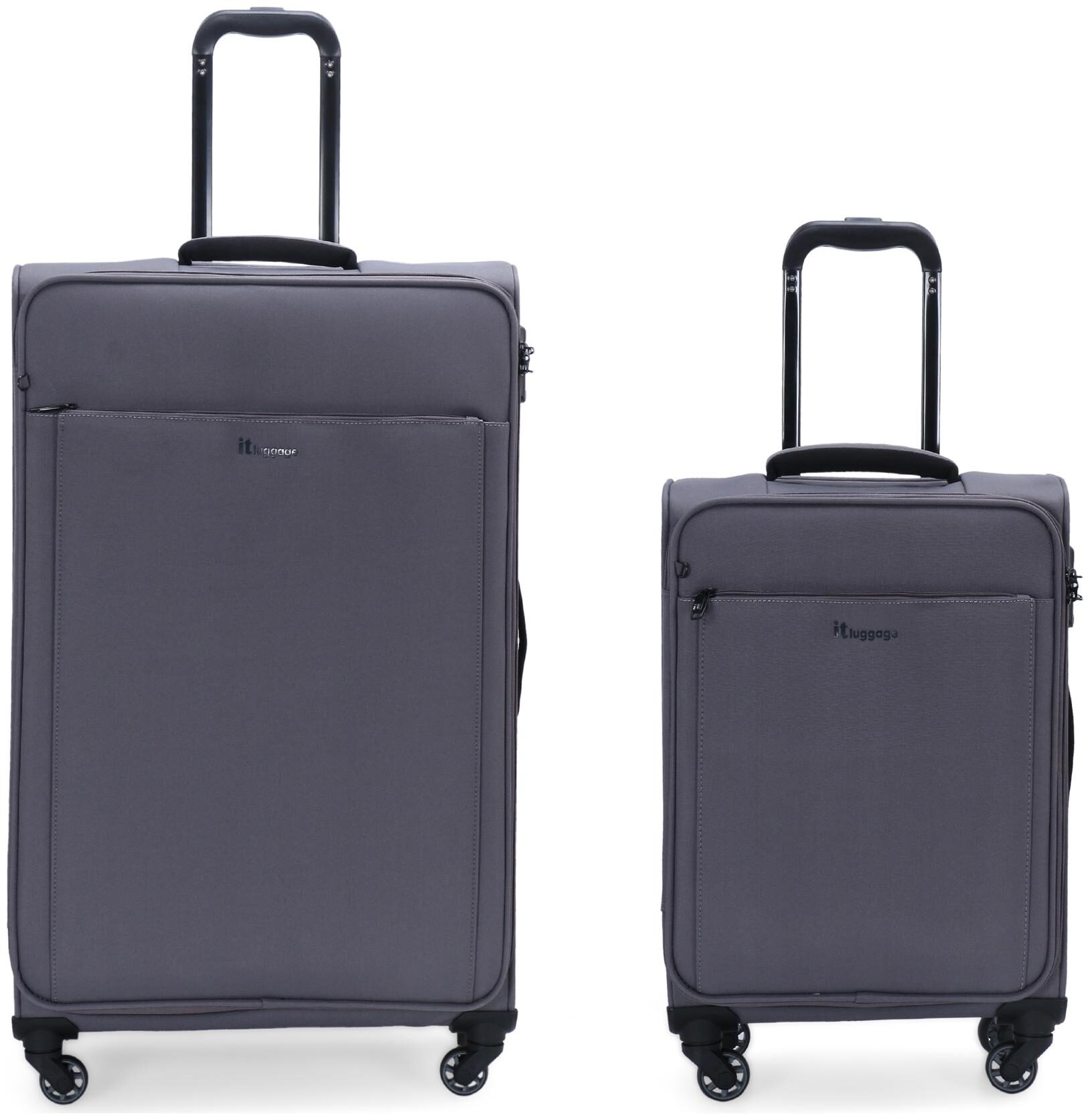 

IT Luggage Accentuate Cabin Large Size Soft Luggage Bag ( Grey 8 Wheels )