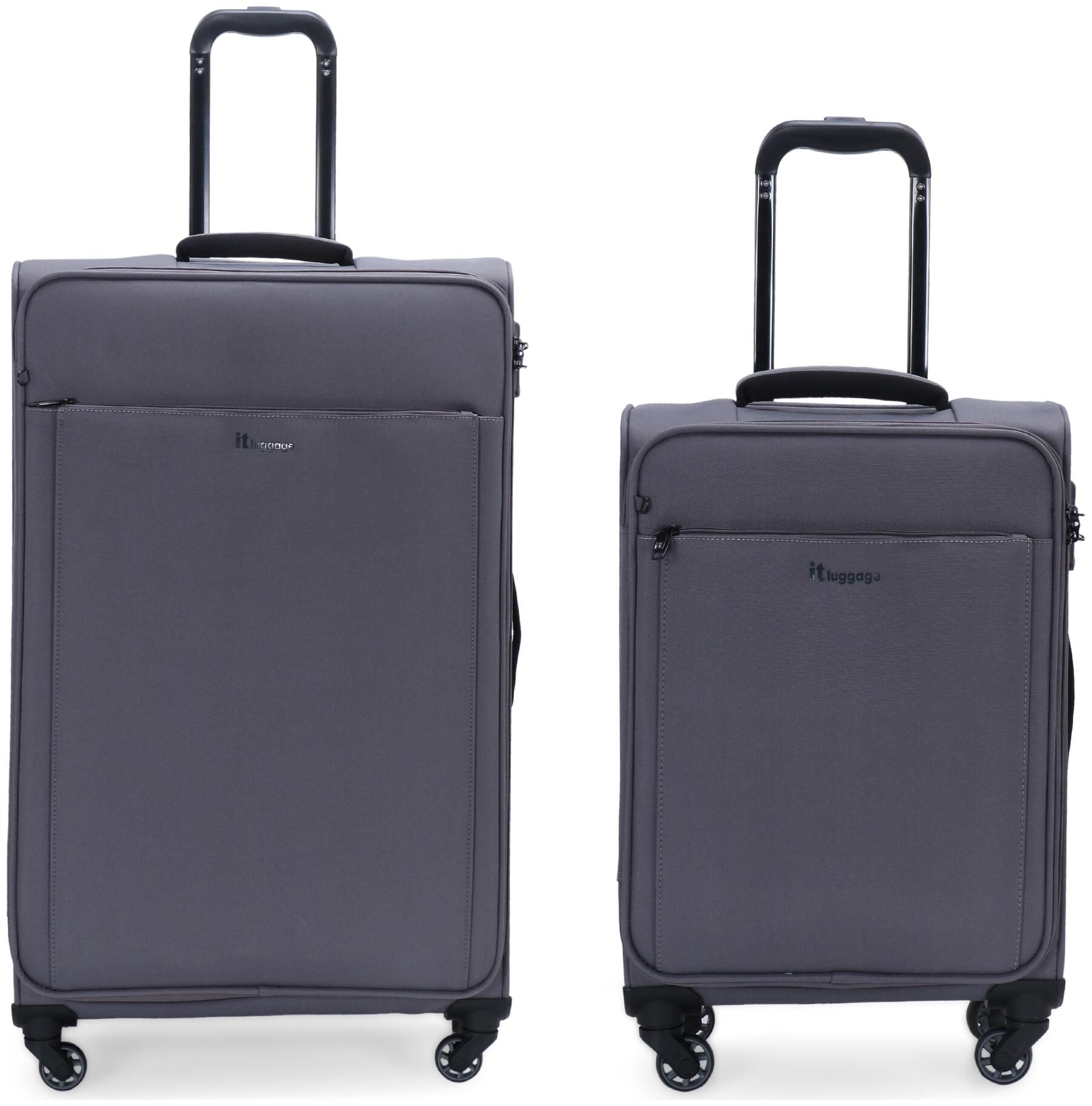 

IT Luggage Accentuate Cabin Medium Size Soft Luggage Bag ( Grey 8 Wheels )