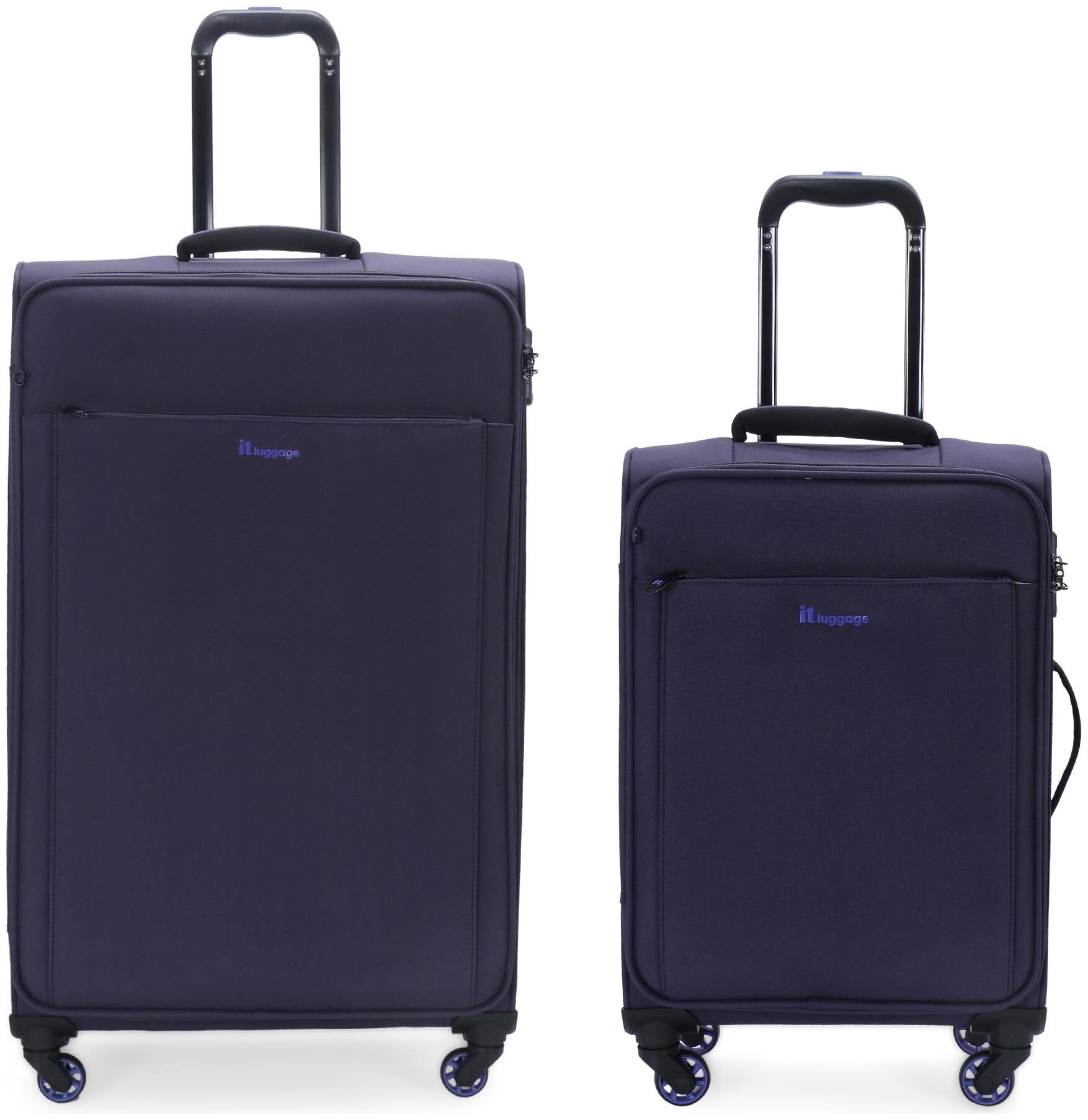 

IT Luggage Accentuate Cabin Medium Size Soft Luggage Bag ( Blue 8 Wheels )
