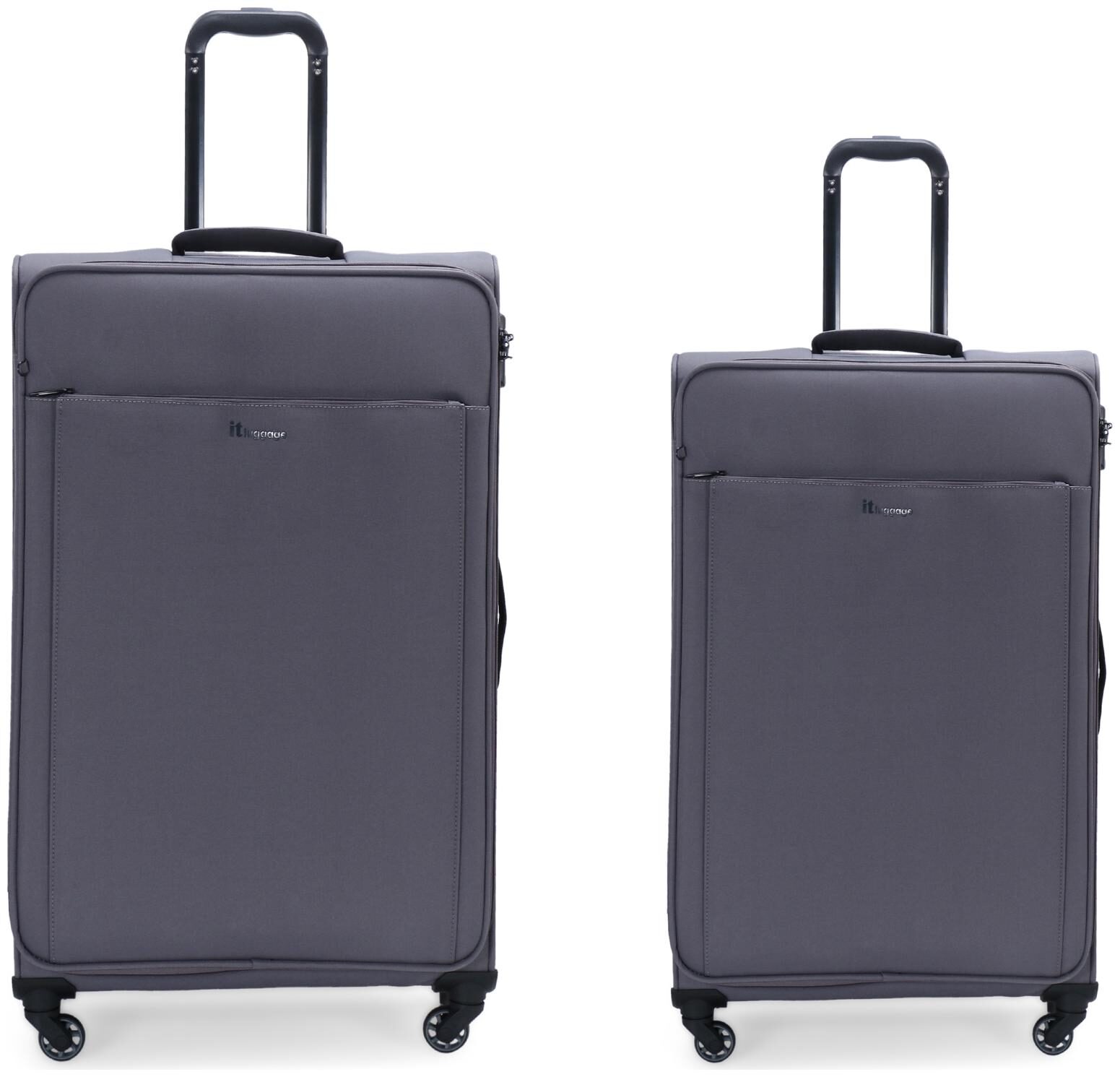 

IT Luggage Accentuate Medium Large Size Soft Luggage Bag ( Grey 8 Wheels )
