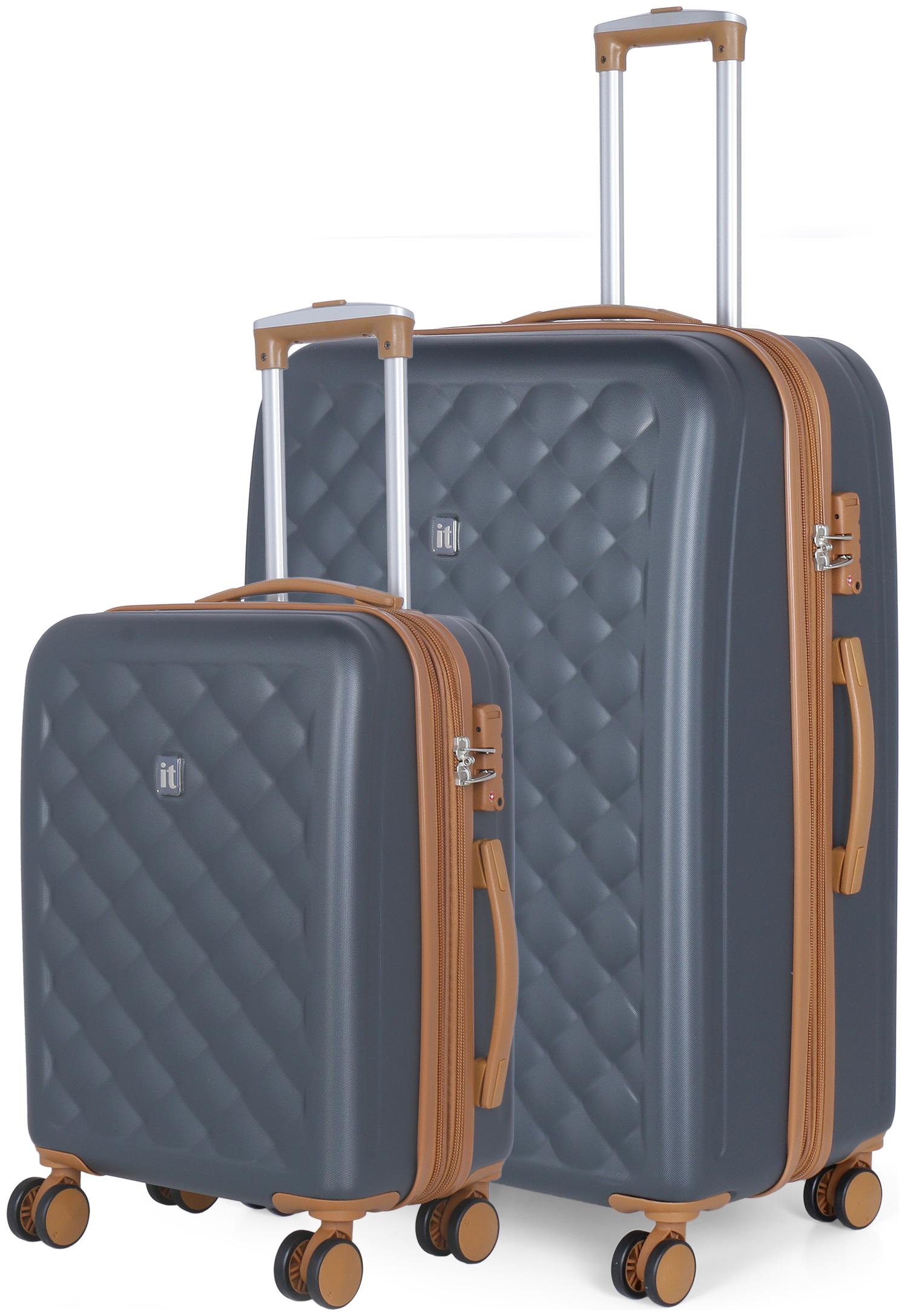 

IT Luggage Cushion-Lux Cabin Large Size Hard Luggage Bag ( Grey 8 Wheels )