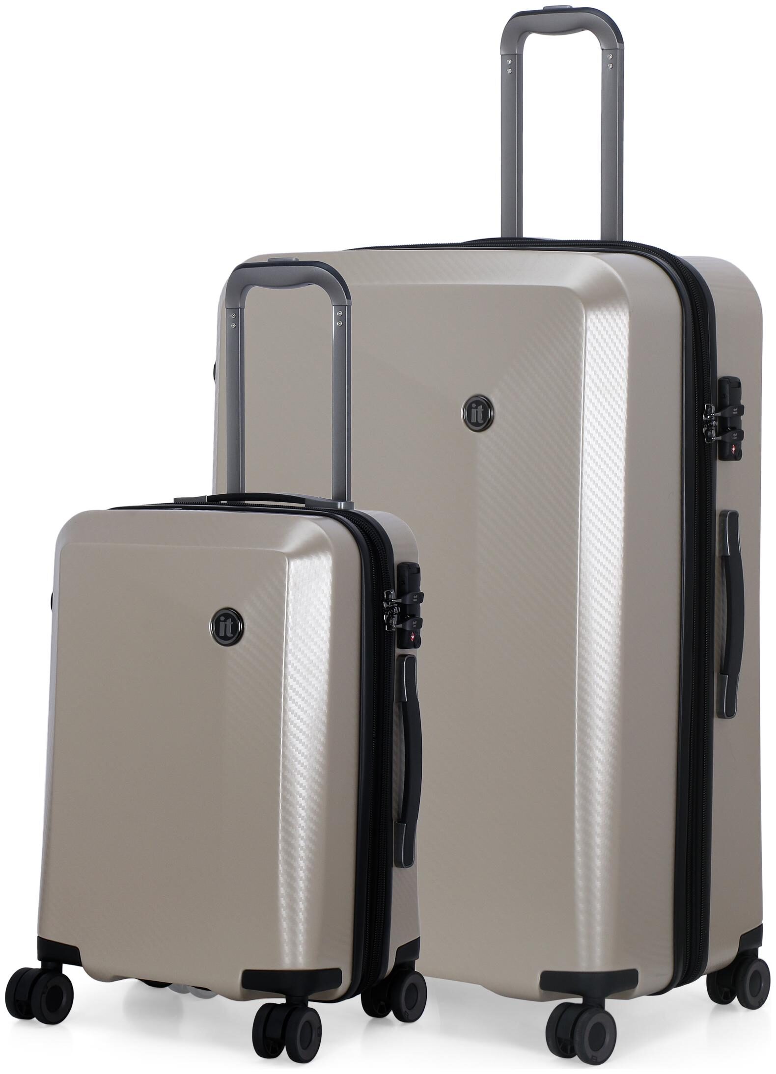 

IT Luggage Confide Cabin Large Size Hard Luggage Bag ( Brown 8 Wheels )