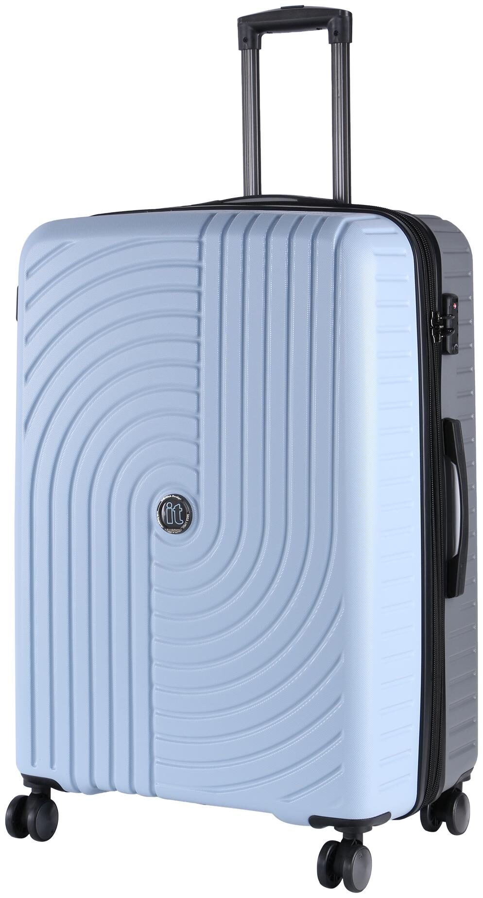

IT Luggage Large Size Hard Luggage Bag ( Blue 4 Wheels )