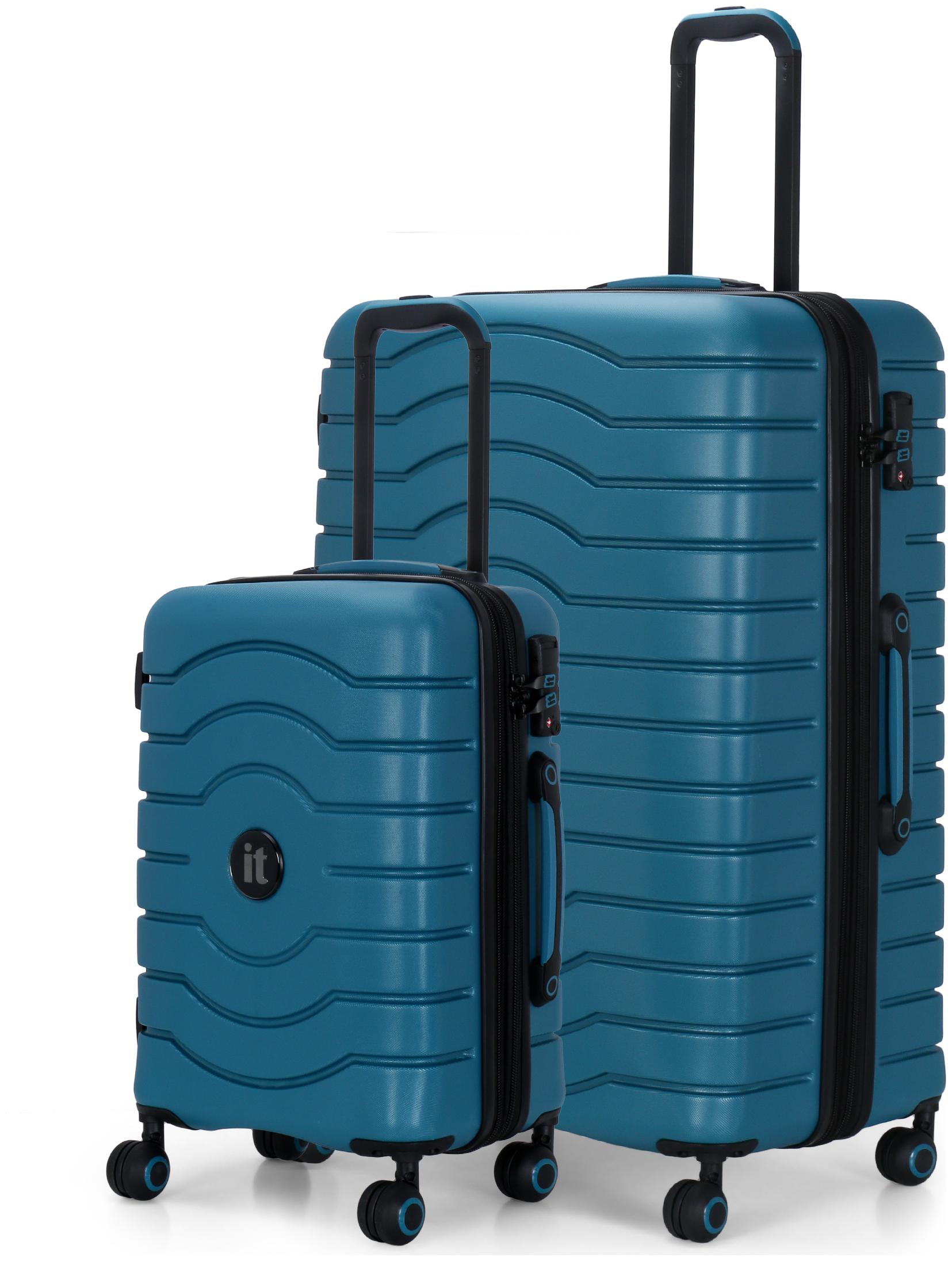 

IT Luggage Intervolve Cabin Large Size Hard Luggage Bag ( Blue 8 Wheels )