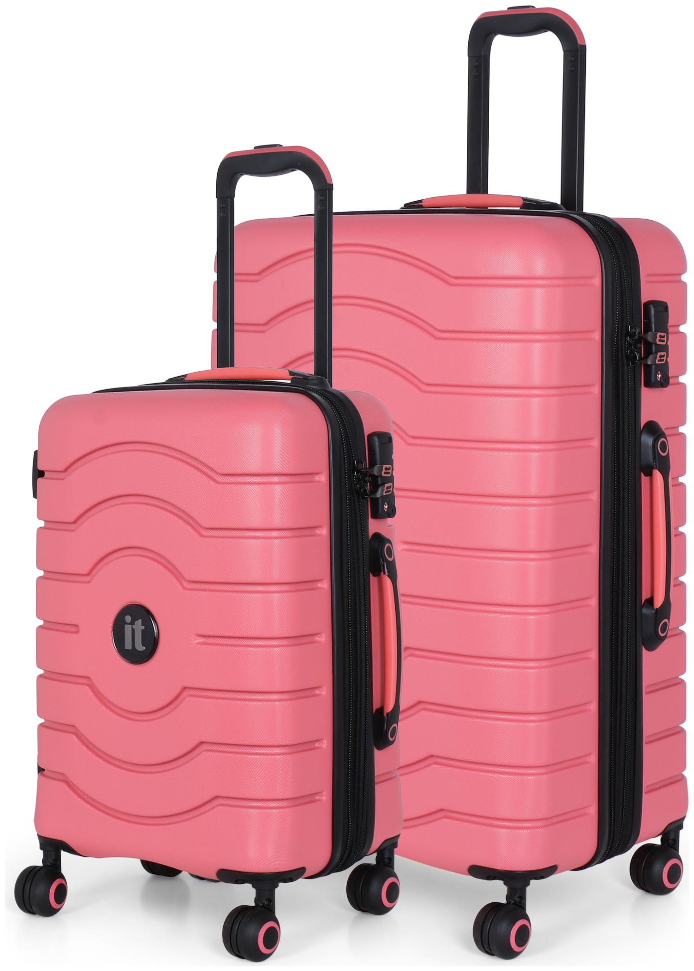 

IT Luggage Intervolve Cabin Medium Size Hard Luggage Bag ( Pink 8 Wheels )