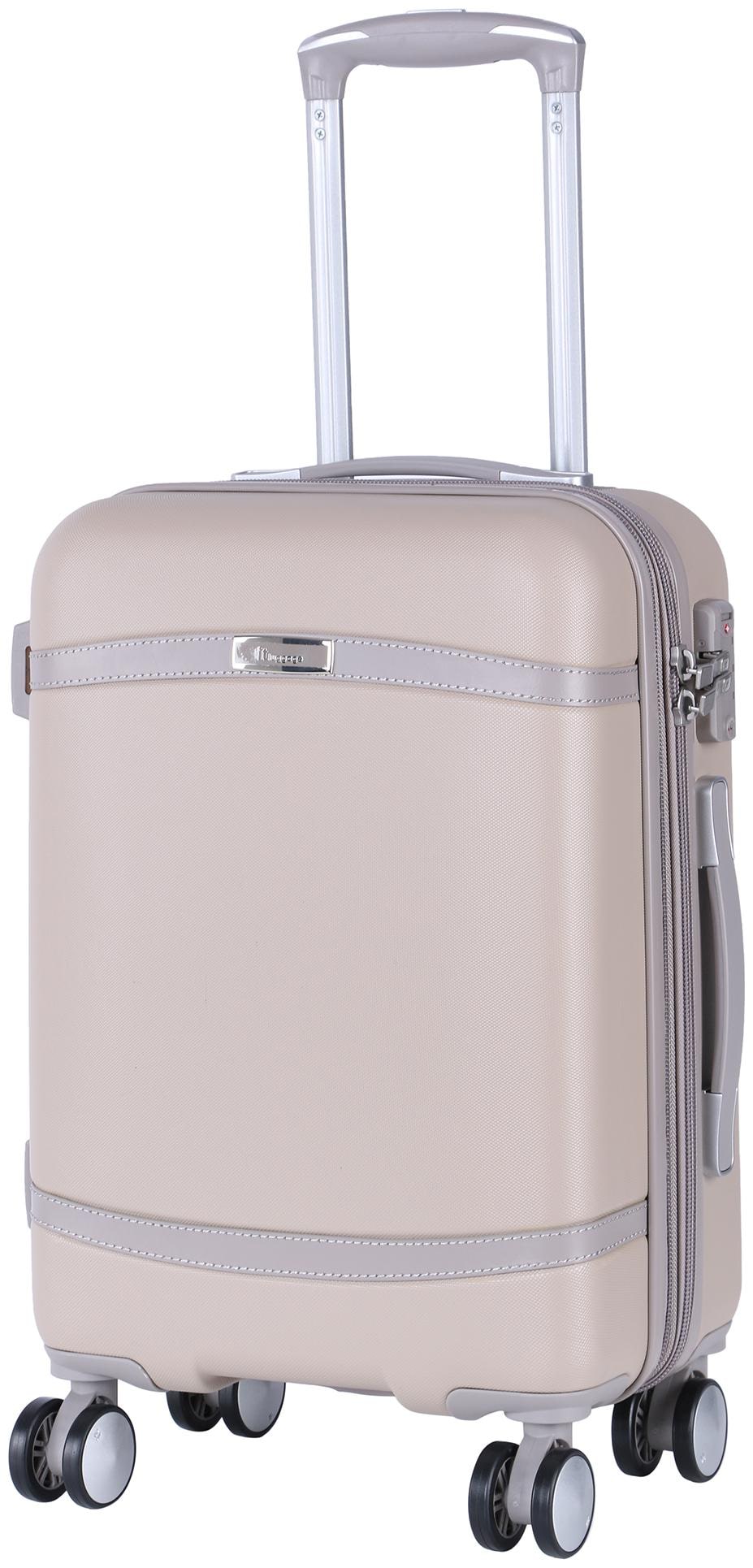 

IT Luggage Cabin Size Hard Luggage Bag ( Beige 8 Wheels )