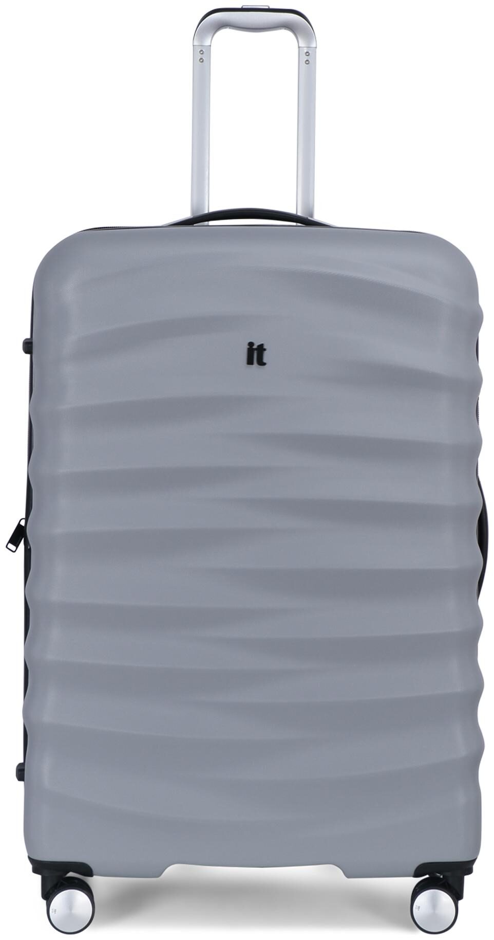 

IT Luggage Mesmeric Large Size Hard Luggage Bag ( Silver 8 Wheels )