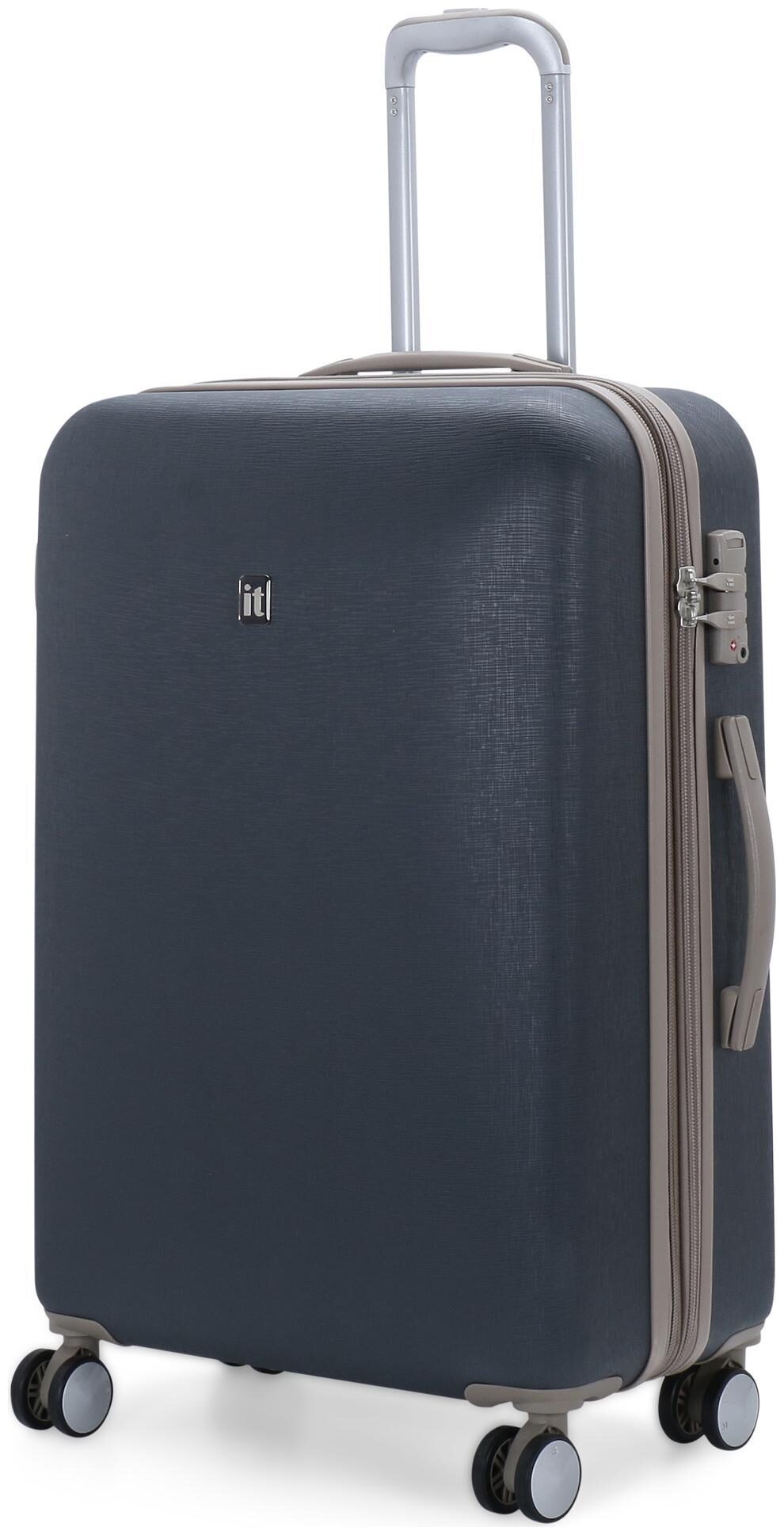 

IT Luggage Optative Medium Size Hard Luggage Bag ( Grey 8 Wheels )