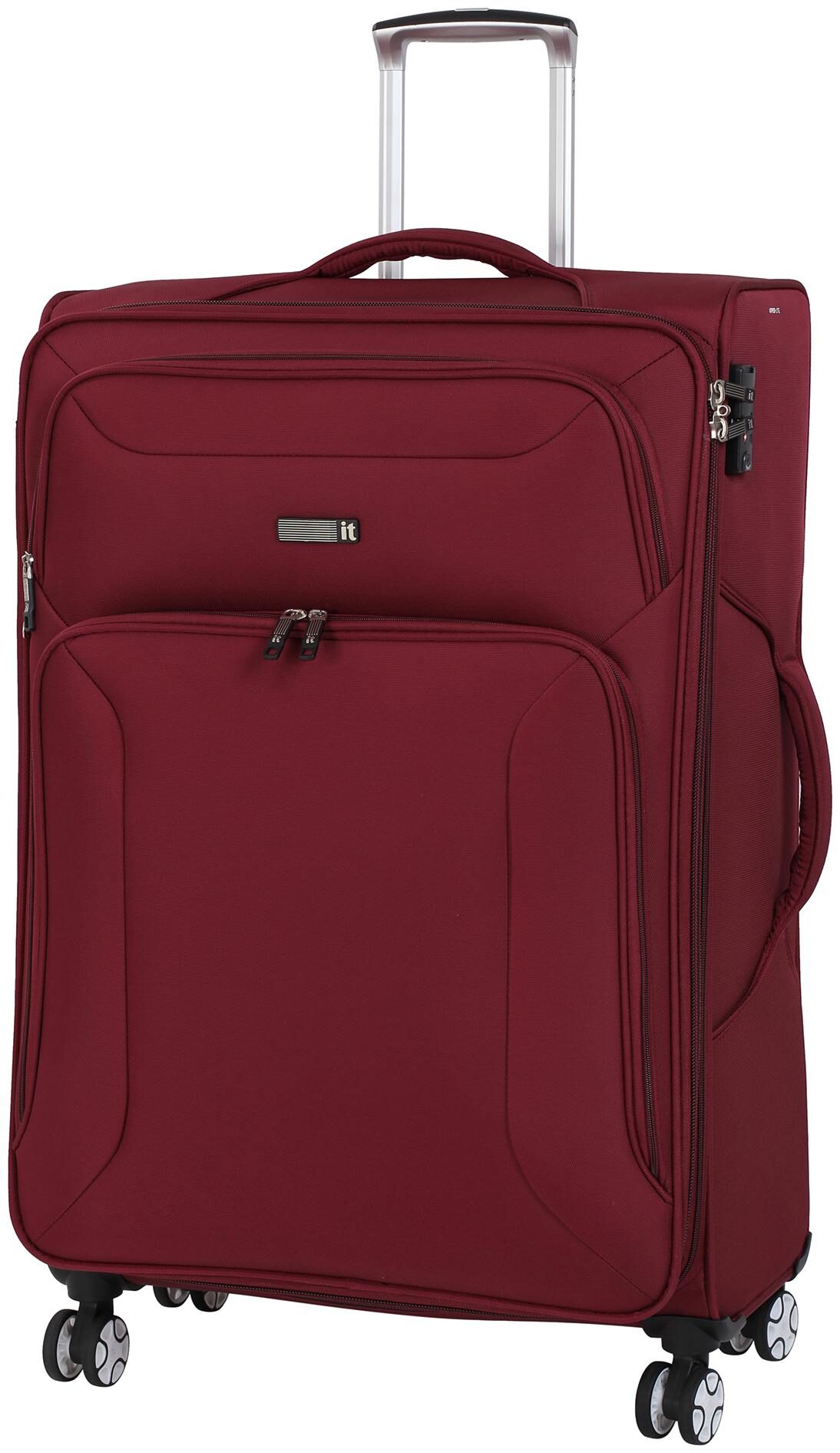 

IT Luggage Medium Size Soft Luggage Bag ( Maroon 4 Wheels )
