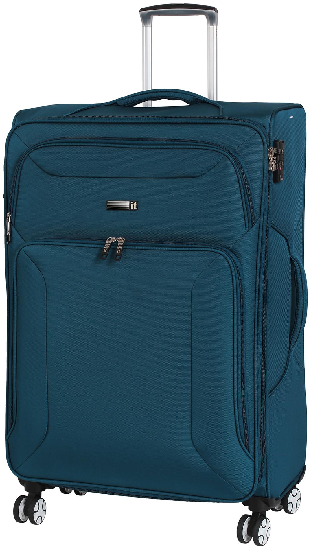 

IT Luggage Large Size Soft Luggage Bag ( Blue 4 Wheels )