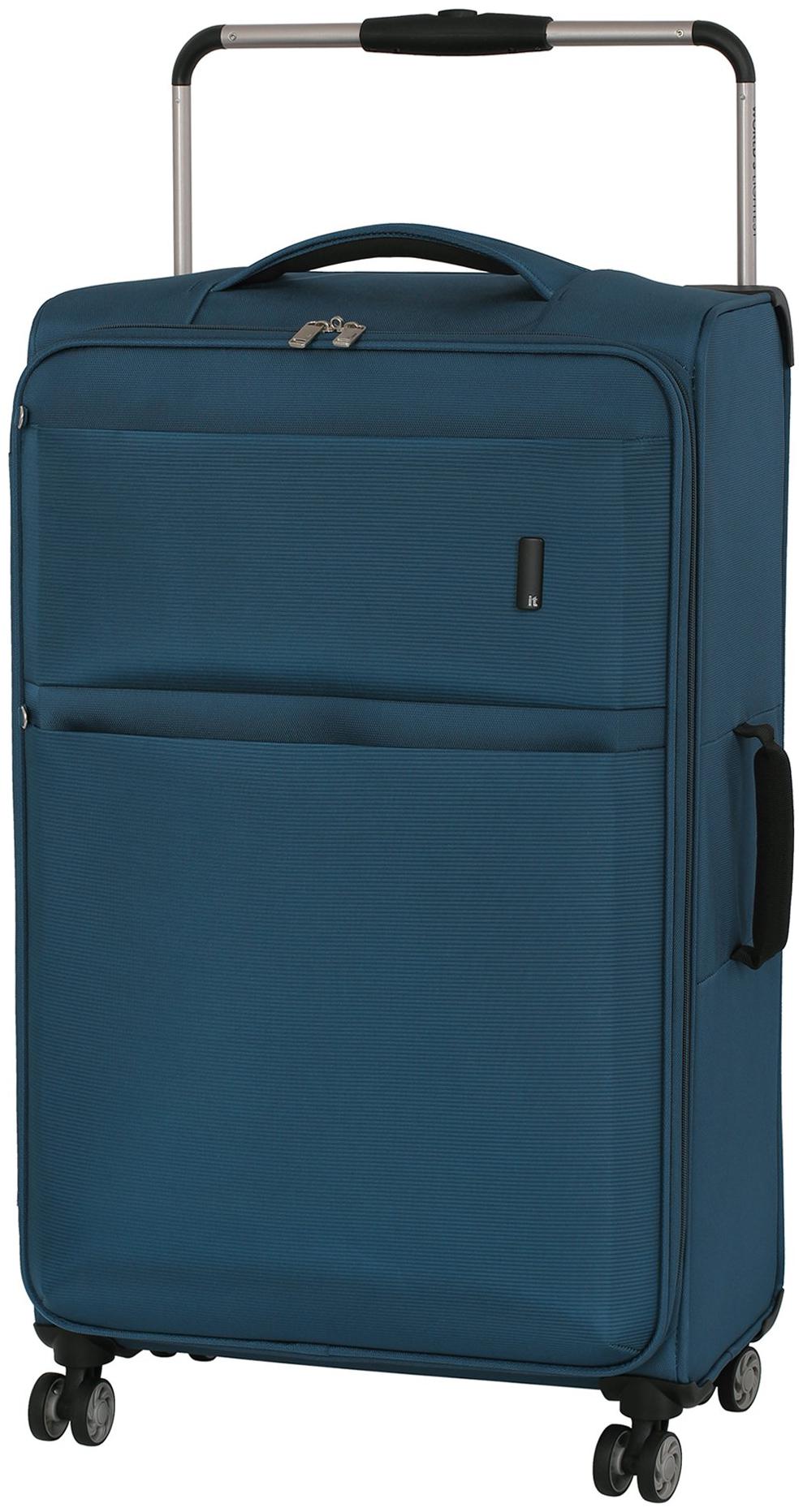 

IT Luggage Cabin Size Soft Luggage Bag ( Blue 4 Wheels )