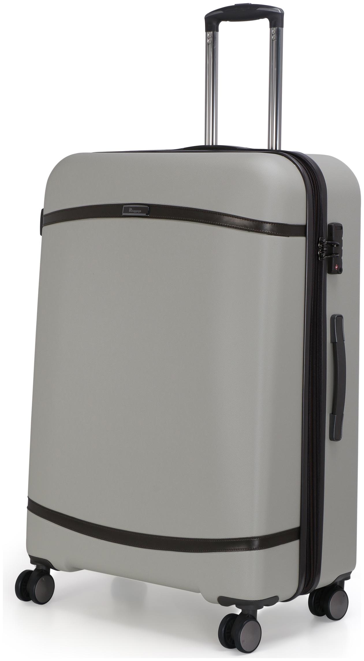 

IT Luggage Large Size Hard Luggage Bag ( Brown 8 Wheels )