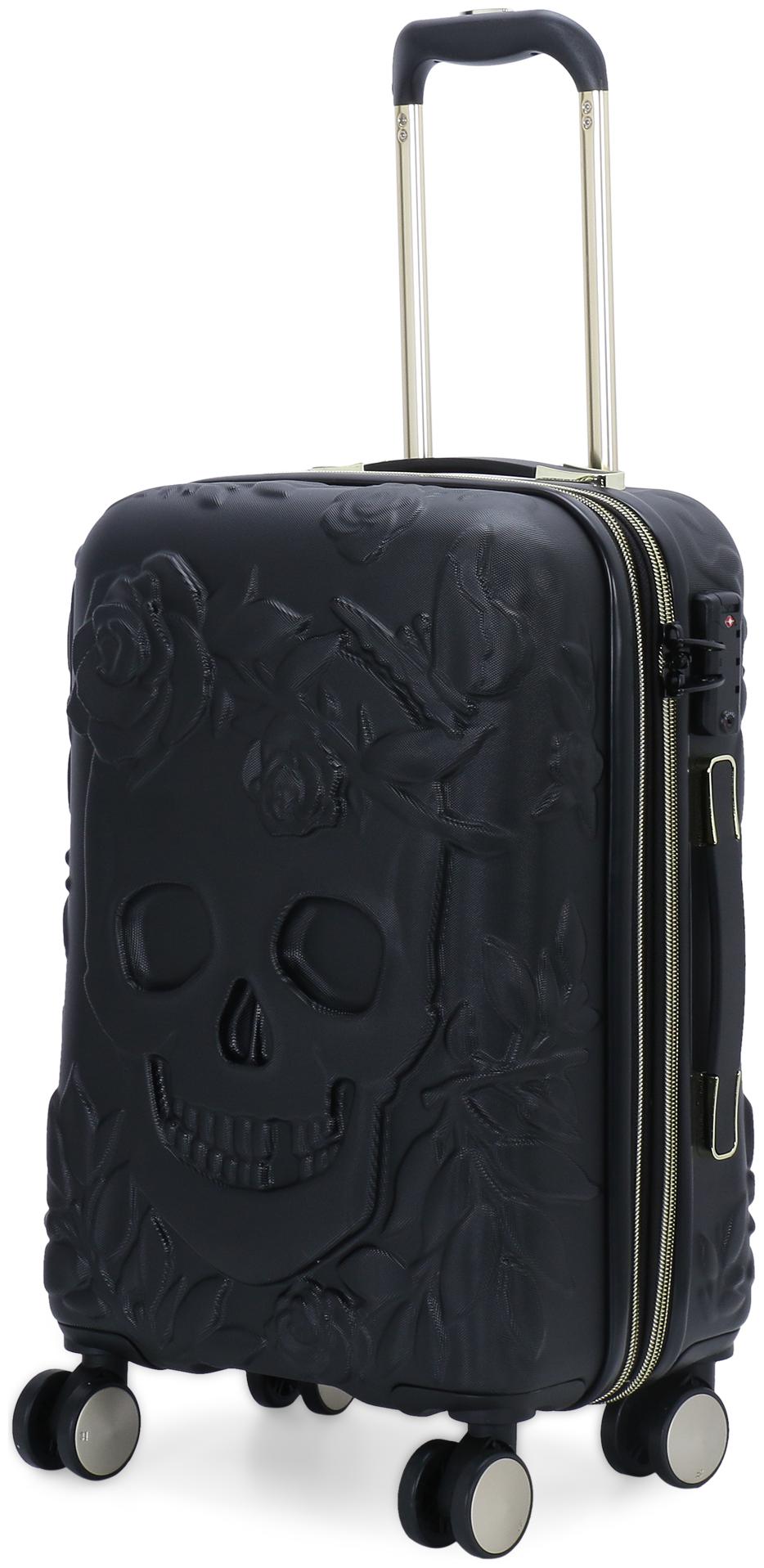 

IT Luggage Skulls II Cabin Size Hard Luggage Bag ( Black 8 Wheels )