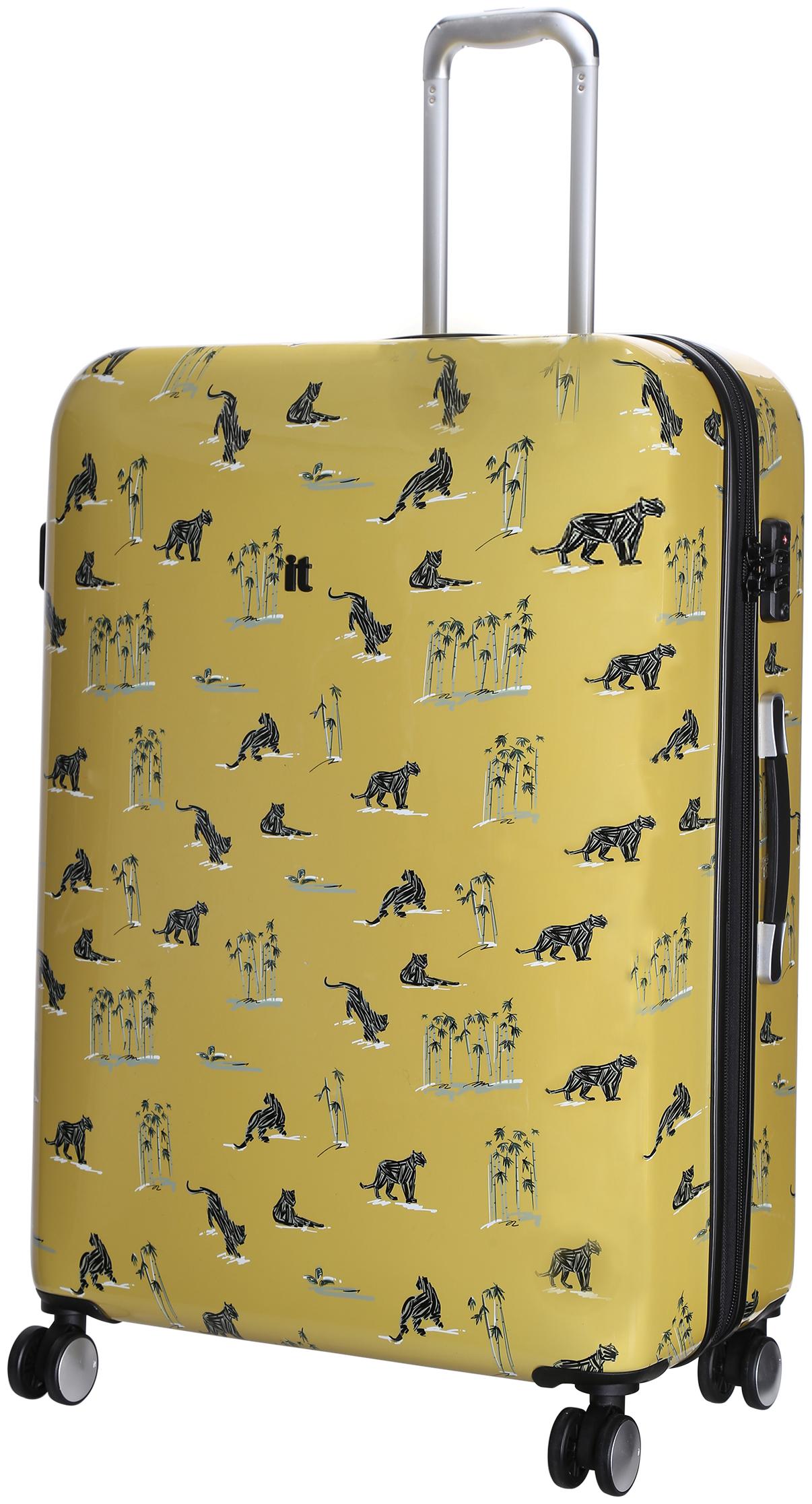 

IT Luggage Large Size Hard Luggage Bag ( Gold 8 Wheels )