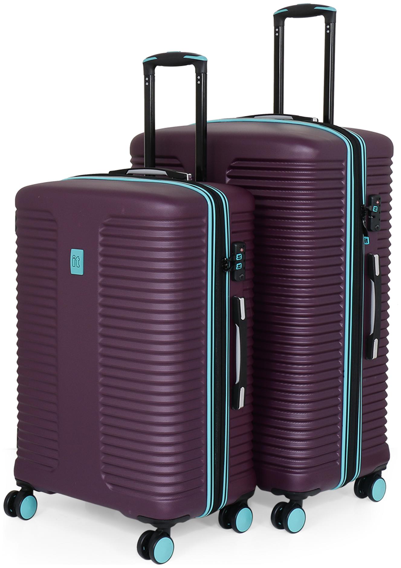 

IT Luggage Medium Large Size Hard Luggage Bag ( Purple 8 Wheels )