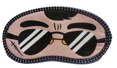 

Jenna BlackSpecks Cartoon Face Sleeping Eye Mask