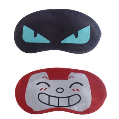 

Jenna BlueEye-RedHappyEye Mask for Insomnia Meditation Puffy Eyes and Dark Circles Sleeping Blindfold (Pack of 2)