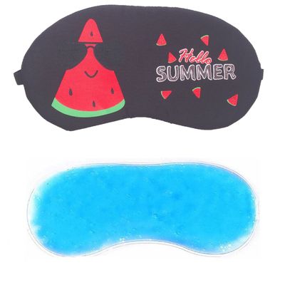 

Jenna Mellon Black Gel Eye Mask for Insomnia Meditation Puffy Eyes and Dark Circles Sleeping Blindfold