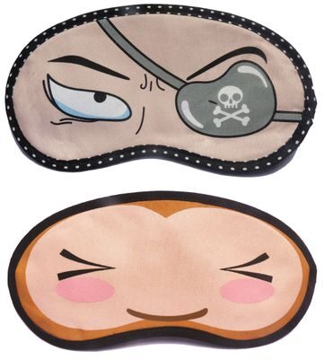 

Jenna PatchEye WinkEye Cartoon Face Sleeping Eye Mask(Pack of 2)