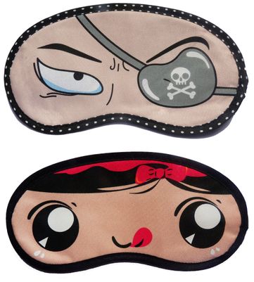 

Jenna PatchEye RedRibbon Cartoon Face Sleeping Eye Mask(Pack of 2)
