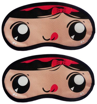 

Jenna RedRibbon RedRibbon Cartoon Face Sleeping Eye Mask(Pack of 2)