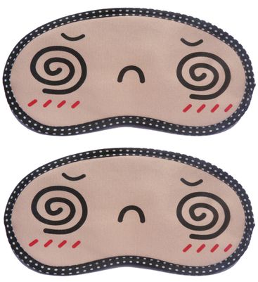 

Jenna Spiral Spiral Cartoon Face Sleeping Eye Mask(Pack of 2)