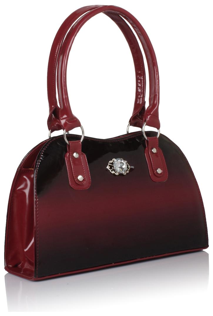 

Jewel Fuel Brown Faux Leather Handheld Bag