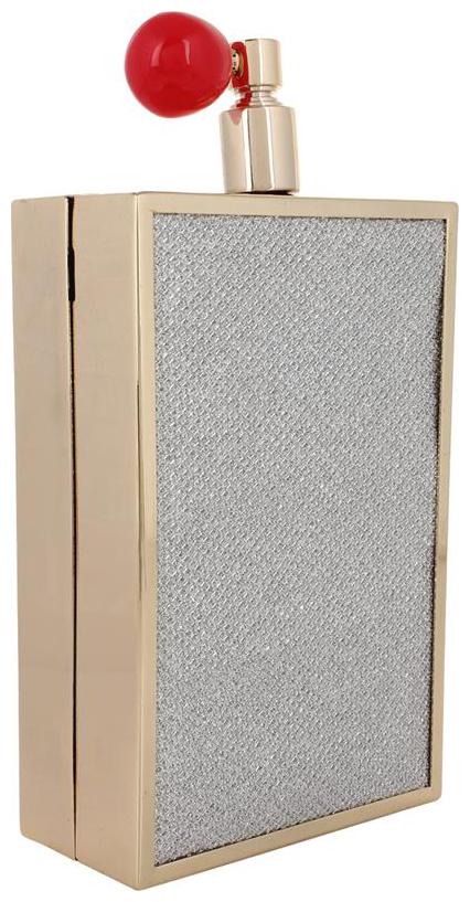 

Jewel Fuel Metal Box Clutch For Girls Women (Silver)(Jfcltmtbox04)