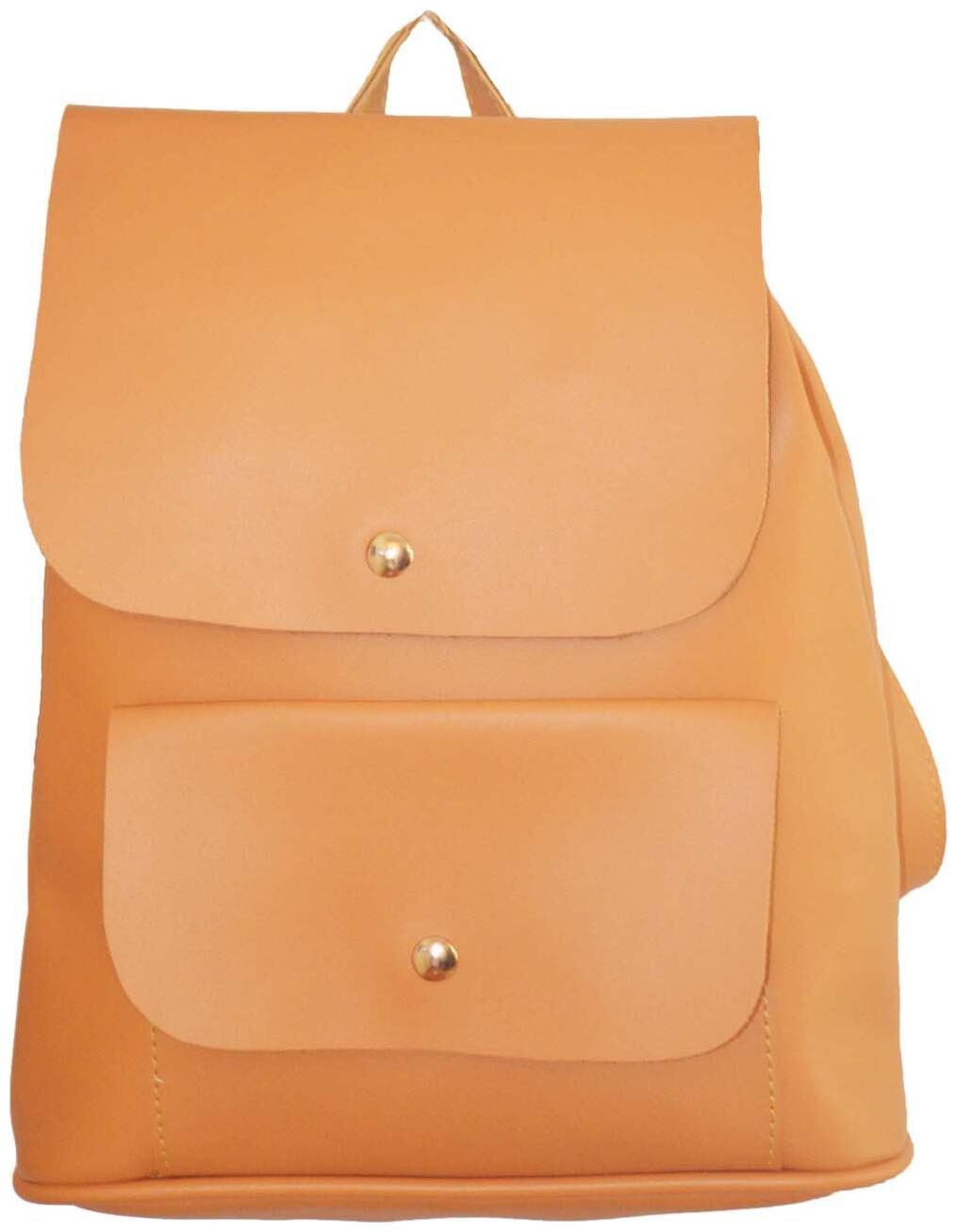 

JGSHOPPE Beige PU Backpack